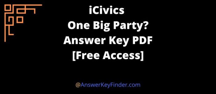 One big party icivics answer key