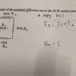 Potential magnitude difference resistor across