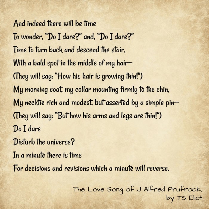 The love song of j. alfred prufrock annotations